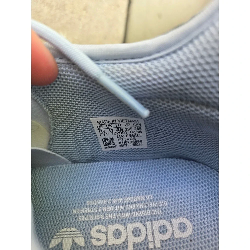 Adidas Tubular Shadow Light Blue Mesh Sneakers Mens 11.5 Activewear